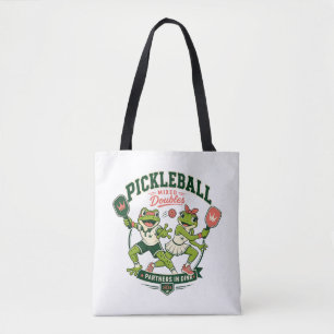 Bolsa Tote Parceiros de Sapo Fofo em Design Divertido de Espo