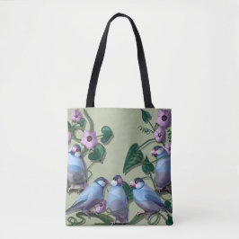 Bolsa Tote pardais-de-java