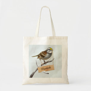Bolsa Tote Pardal com garganta branca personalizada