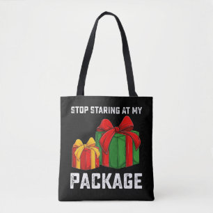 Bolsa Tote Pare de Fitar Minha Embalagem Natal Férias