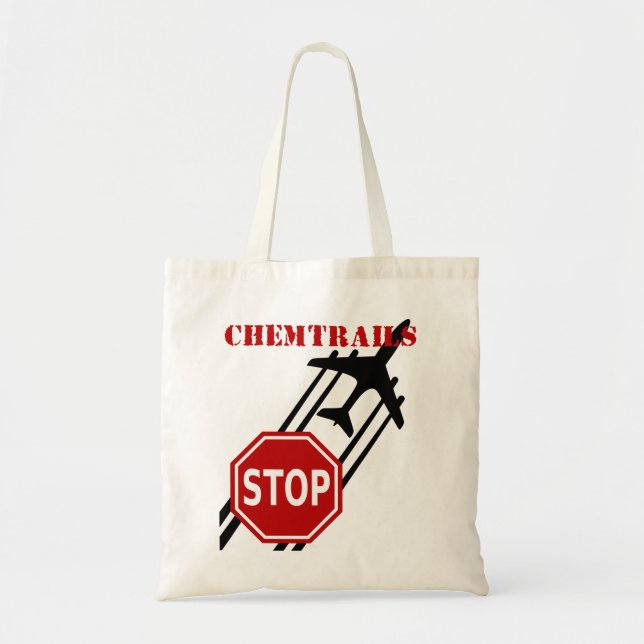 Bolsa Tote Pare o saco de Chemtrails (Frente)