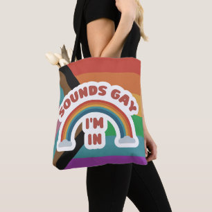 Bolsa Tote Parece Gay Estou no Orgulho