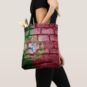 Bolsa Tote Parede de bandeira de Portugal