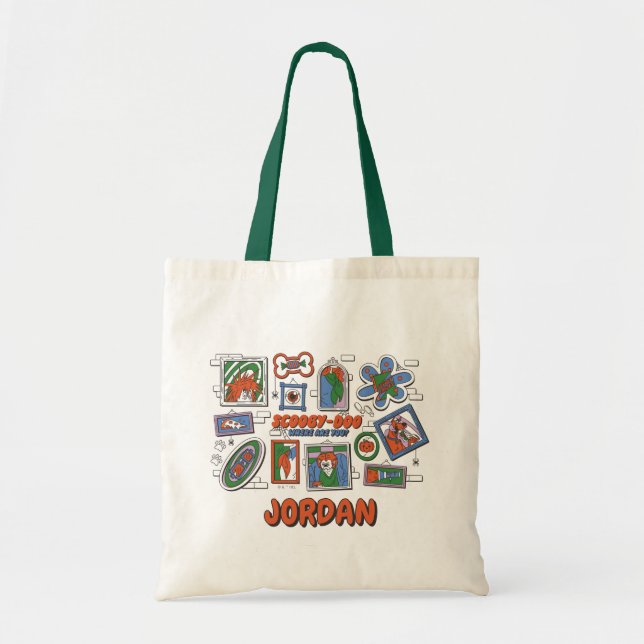 Bolsa Tote Parede de Quadros de Halloween do Scooby-Doo (Frente)