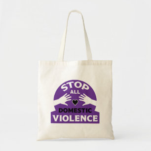 Bolsa Tote Parem com a violência doméstica