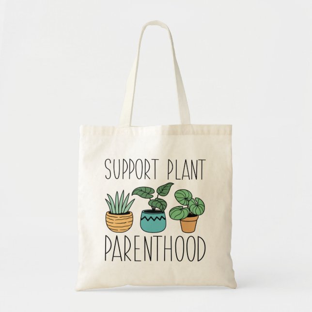 Bolsa Tote Parentalidade da Planta de Suporte (Frente)