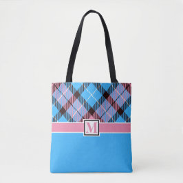 Bolsa Tote Parente do chá de casamento Tartan Personalizado B