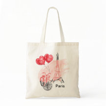 Paris com bicicleta Eiffel Tower