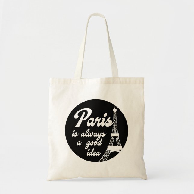 Bolsa Tote Paris é sempre uma boa ideia (Frente)
