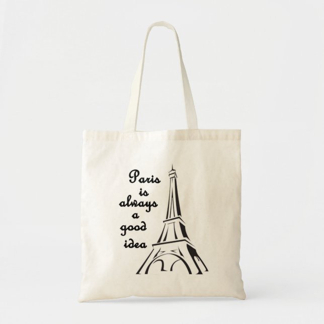 Bolsa Tote Paris é sempre uma boa ideia. (Frente)