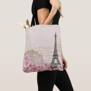 Bolsa Tote Paris Eiffelturm France, coisa efêmera francesa do