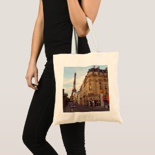 Bolsa Tote Paris. França. Flor Eiffel.