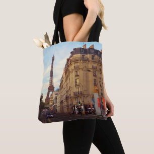 Bolsa Tote Paris. França. Torre Eiffel