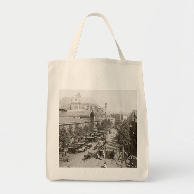 Bolsa Tote Paris: Les Halles, C1900 (Frente)