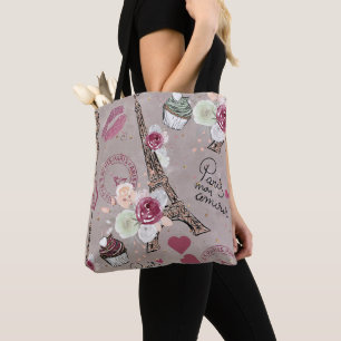 Bolsa Tote Paris Romance, Estilo Francês
