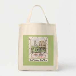 Bolsa Tote Paris Whimsical e Torre Eiffel SEMPRE PARIS