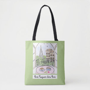 Bolsa Tote Paris Whimsical e Torre Eiffel SEMPRE PARIS