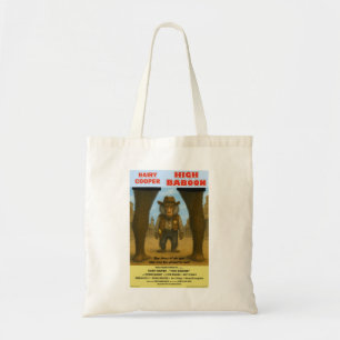 Bolsa Tote Paródia de Cartaz de Filme de Animal Ocidental