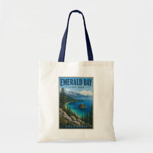 Bolsa Tote Parque Estadual da Emerald Bay Ilustração Califórn