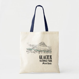 Bolsa Tote Parque Nacional da Geleira Lago Escondido Montana