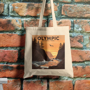 Bolsa Tote Parque Nacional da Olimpiadas Vintage