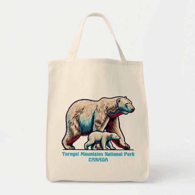 Bolsa Tote Parque Nacional das Montanhas Torngat Canadá (Frente)