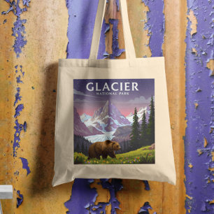 Bolsa Tote Parque Nacional do Glacier Vintage
