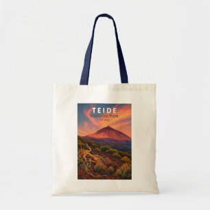 Bolsa Tote Parque Nacional do Teide Espanha Ilustração Arte V