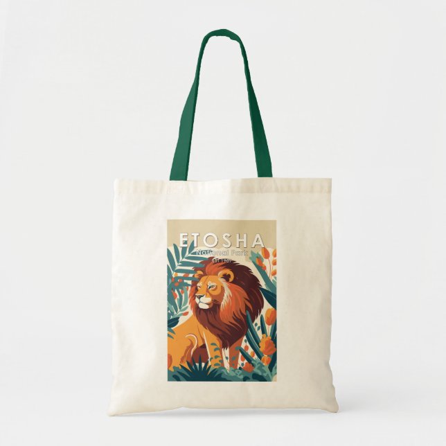 Bolsa Tote Parque Nacional Etosha Namibia Vintage (Frente)