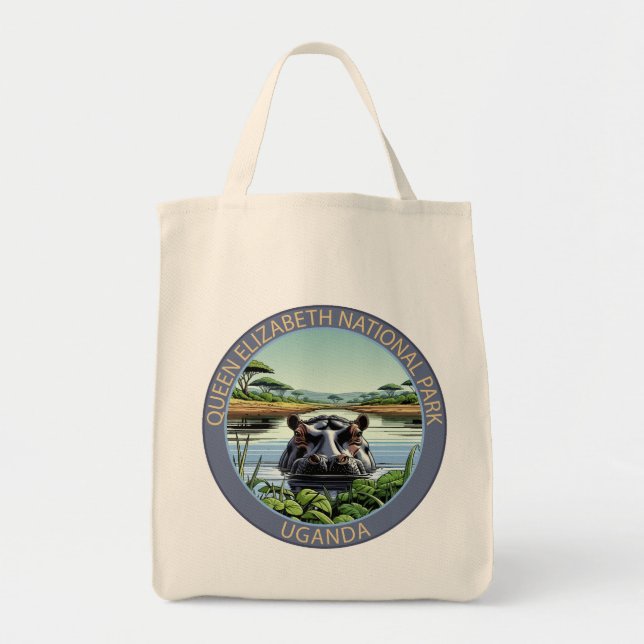 Bolsa Tote Parque Nacional Queen Elizabeth Uganda (Frente)