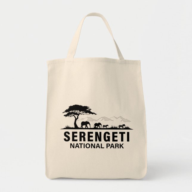 Bolsa Tote Parque Nacional Serengeti Tanzânia (Frente)