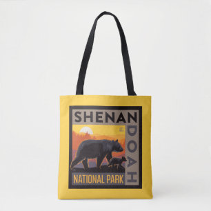 Bolsa Tote Parque Nacional Shenandoah   Urso mamário e Cubos