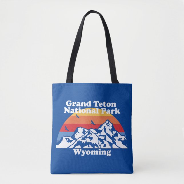 Bolsa Tote Parque Nacional Vintage Grand Teton (Frente)