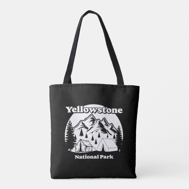 Bolsa Tote Parque Nacional Vintage Yellowstone (Verso)