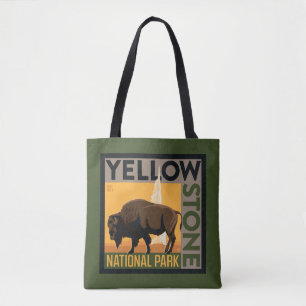 Bolsa Tote Parque Nacional Yellowstone Buffalo