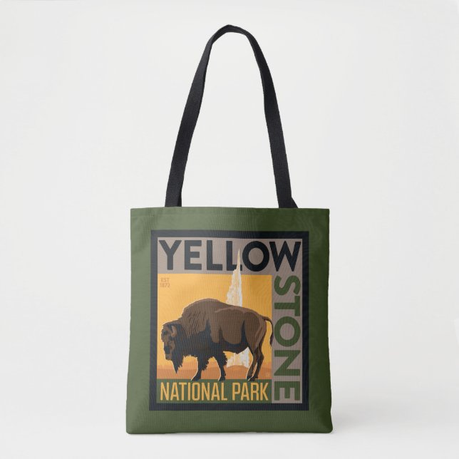 Bolsa Tote Parque Nacional Yellowstone | Buffalo (Frente)