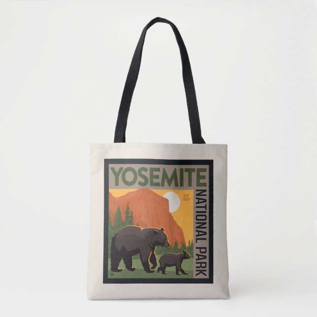 Bolsa Tote Parque Nacional Yosemite | Família Bear (Frente)