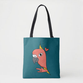 Bolsa Tote Parrot ASL I Love You - Deaf Culture Design