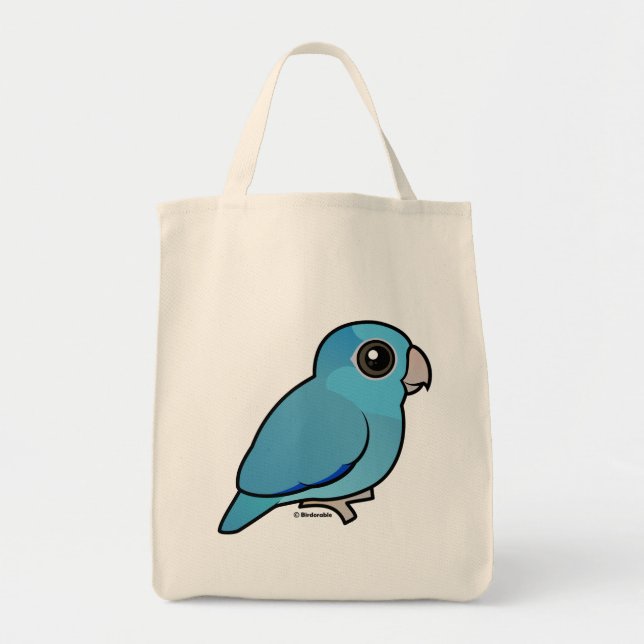 Bolsa Tote Parrotlet pacífico azul (Frente)