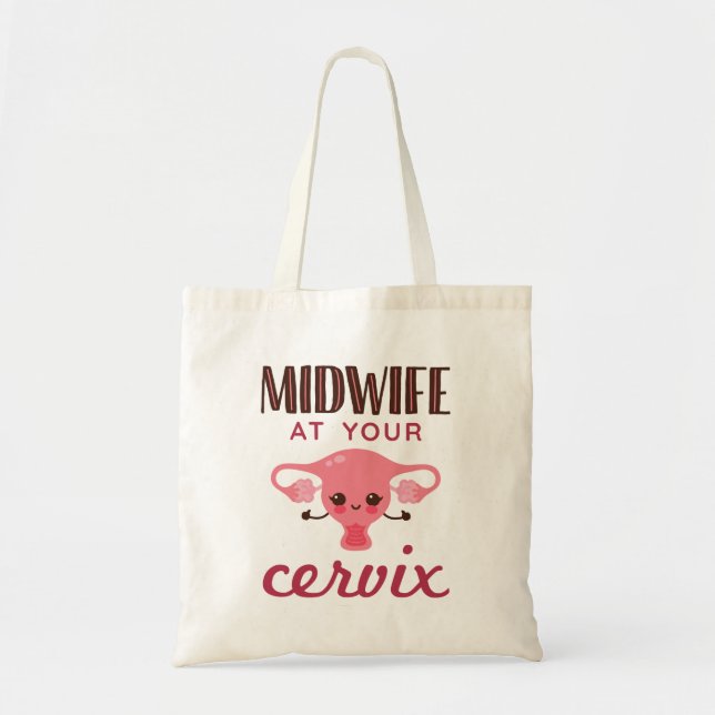 Bolsa Tote Parteira no seu Cervix Midwifery (Frente)