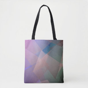 Bolsa Tote Partículas Abstratas Voadoras Formas Geométricas