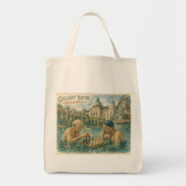 Bolsa Tote Partida de xadrez Gellert Baths Budapeste Hungria