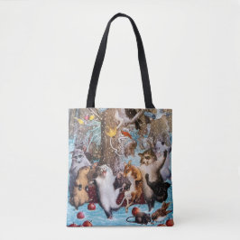 Bolsa Tote Partido dos animais da dança na sacola das