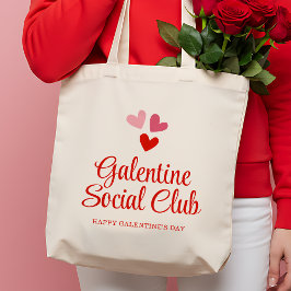 Bolsa Tote Partido Personalizado Galentine é a favor do prese