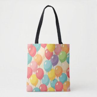 Bolsa Tote Party balloons in different colors