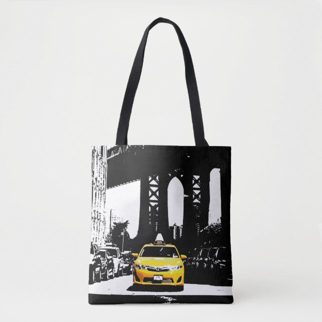 Bolsa Tote Pascal do Brooklyn em Nova Iorque Amarelo em Taxi (Frente)