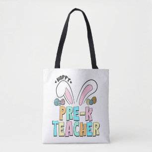 Bolsa Tote Páscoa Bonita Hoppy Pré K Enxergar