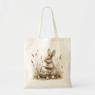 Bolsa Tote Páscoa Bunny Beige Boho