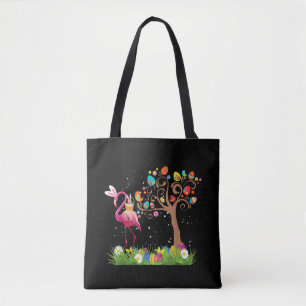 Bolsa Tote Páscoa Bunny Flamingo 2021  Amantes Flamingo Cute