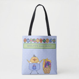Bolsa Tote Páscoa Chic - Caça ao Ovo de Páscoa Personalizada